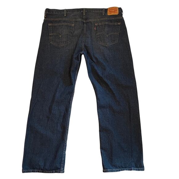 Levis 569 Jeans Mens Size 44x32 Blue Loose Fit Straight Leg 100% Cotton Casual - Picture 2 of 11